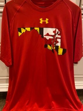 Under Armour Men’s Red Short-Sleeve Maryland Flag Graphic Tee